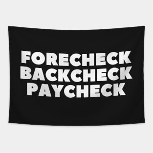 FORECHECK BACKCHECK PAYCHECK Tapestry