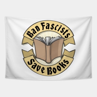 Ban Fascists Save Books Tapestry