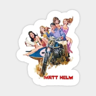 Matt Helm - Dean Martin in "The Ambushers" Vintage Distressed Magnet