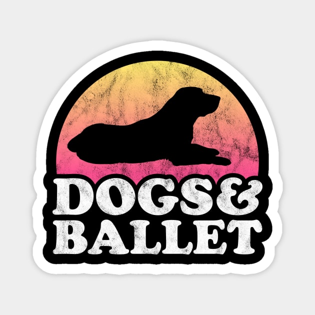 Dogs and Ballet Dog and Ballerina Gift Magnet by JKFDesigns