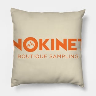 Sonokinetic Text Logo Orange Pillow