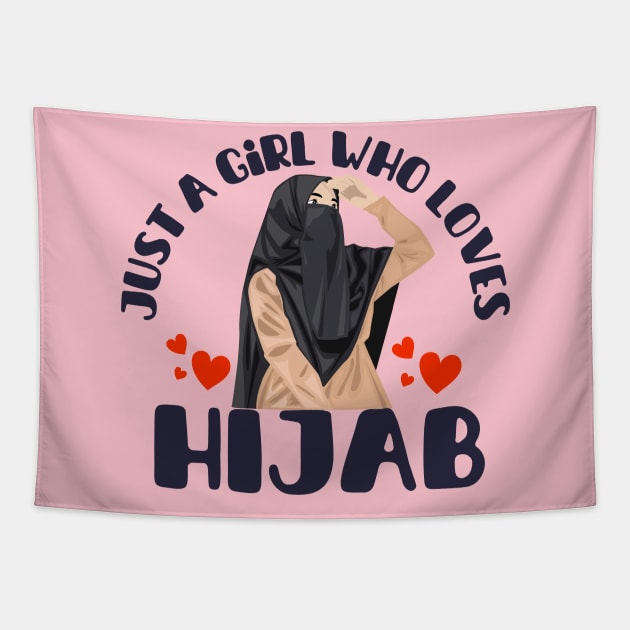 just a girl who loves hijab Tapestry by Metavershort