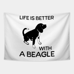 Life is better with a Beagle Tapestry