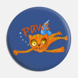 Funny Cat Paws Design Pin