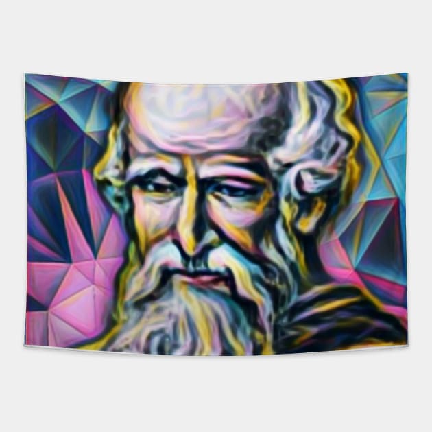 Archimedes Portrait | Archimedes Artwork 10 Tapestry by JustLit