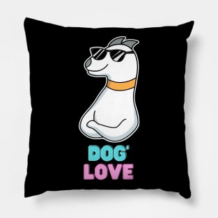 Love dog my family Pillow