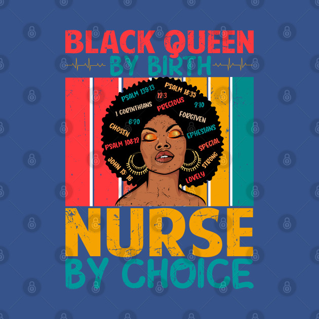 Disover Retro Vintage Style - Black Queen by Birth Nurse at Choice - Black Queen Gift - T-Shirt
