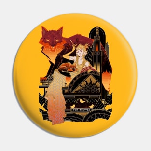 theater band vintage fox jungle Pin