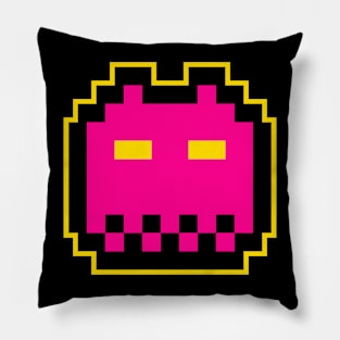 Pink Alien Cute 8 Bit Pillow