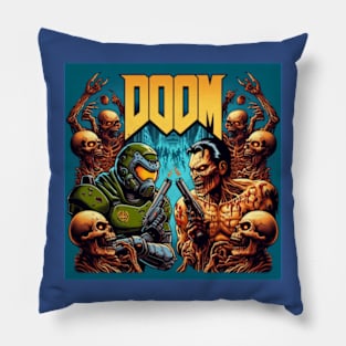 Doom Guy vs. Evil Dead Pillow