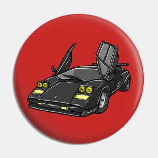Black Lamborghini Pin