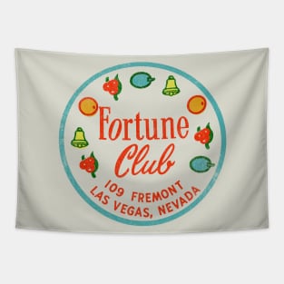 Retro Vintage the Fortune Club Casino Dowtown Las Vegas Tapestry