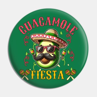 Guacamole Fiesta Cool Avocado Pin