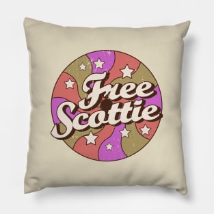 FREE SCOTTIE // RETRO STYLE DESIGN Pillow