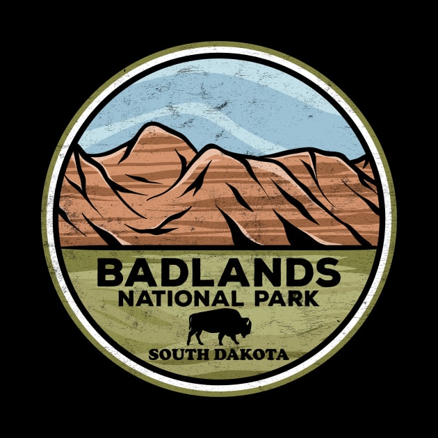 Badlands National Park South Dakota Bison Nature by SouthDakotaGifts