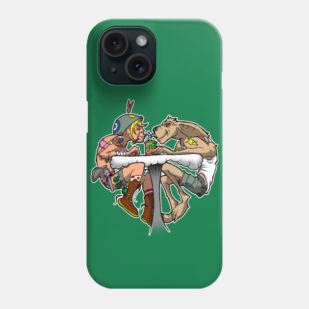 Tank girl and booga heart Phone Case by yayzus