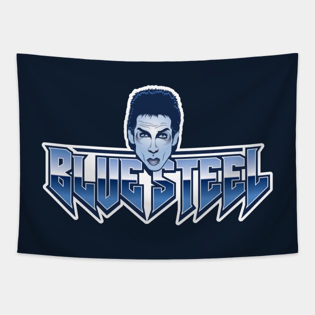 Blue Steel Tapestry by GradyGraphics