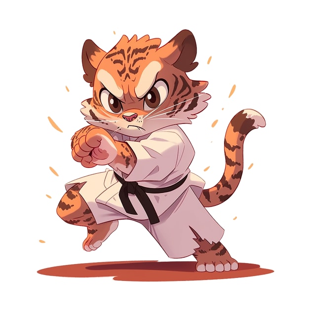 karate tiger by piratesnow