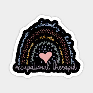 Rainbow Occupational Therapist Magnet