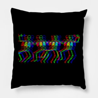 dancing skeleton Pillow