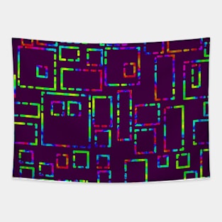 Rainbow Blocks on Plum 5748 Tapestry