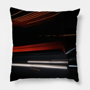 Lumina Neon Shadows II · color lights in the street night · abstract conceptual photography Pillow