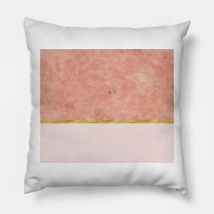 Ettore rosa on blush pink & gold Pillow