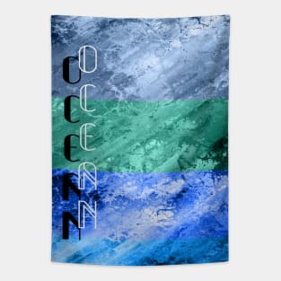 Colourful ocean design Tapestry