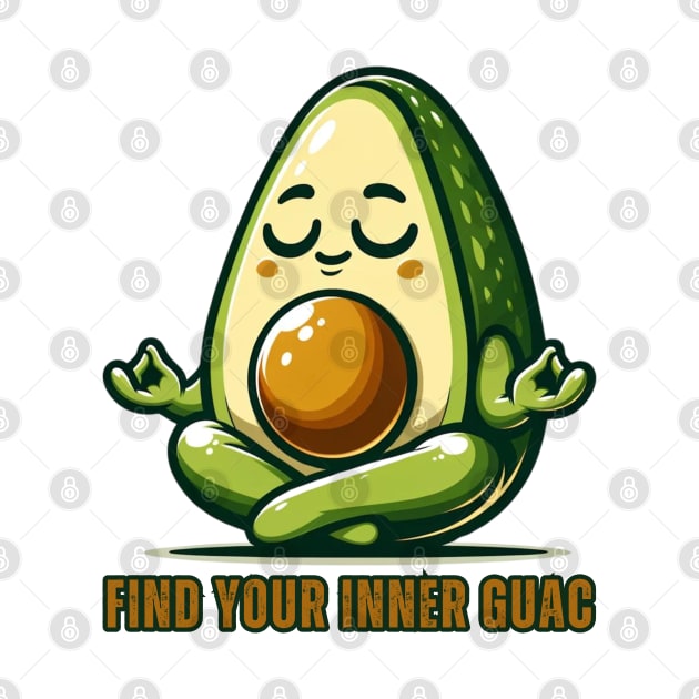 Zen Avocado - Inner Guac Guru by vk09design