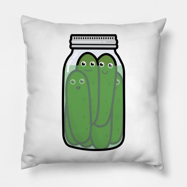 Happy Pickles Pillow by christiwilbert