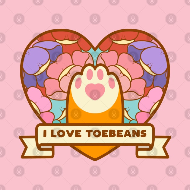 I Love Toebeans by Pupcakes and Cupcats
