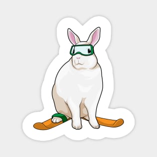 Bunny Skier Ski Magnet