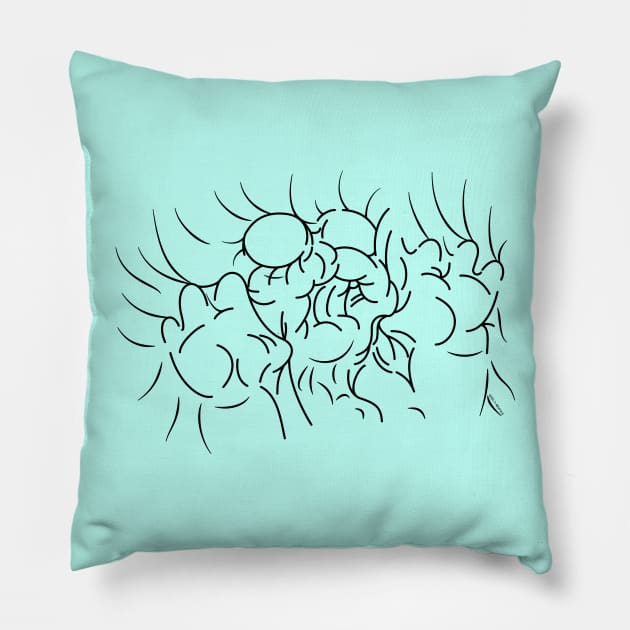 Hanz "Bubble" Man Pillow by Roufxis