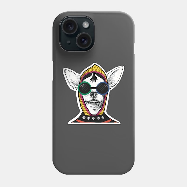 The funky chihuahua 07 Phone Case by DakiPukiTeeStudio