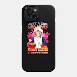 Just A Who Loves Anime And Sketching Anime Phone Case