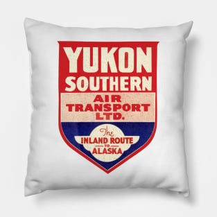 Yukon Southern Alaska Vintage Airlines Air Transport Luggage Bumper Pillow