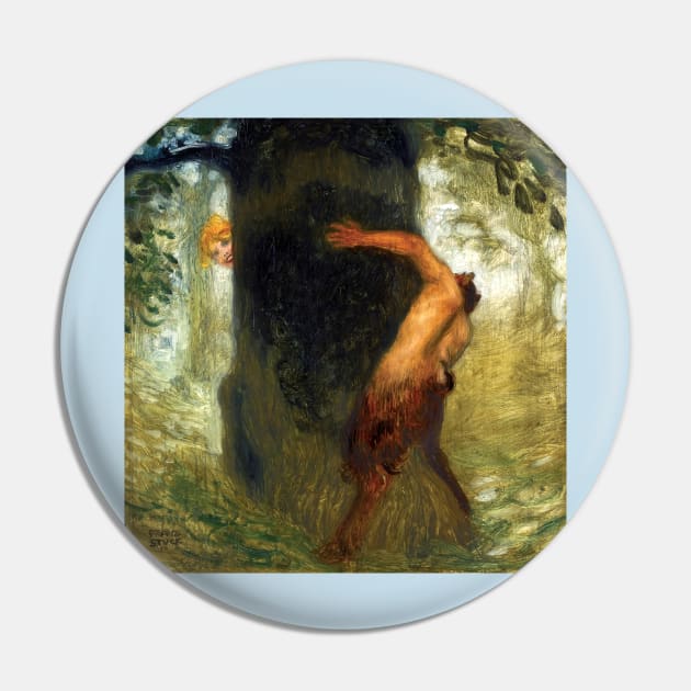 The Tease - Franz Von Stuck Pin by forgottenbeauty