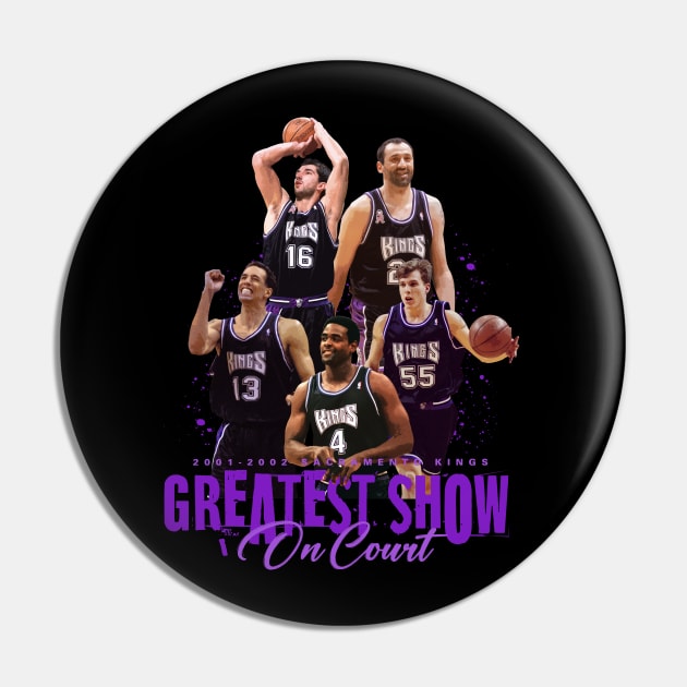 Sacramento Kings Greatest Show On Court Pin by Juantamad