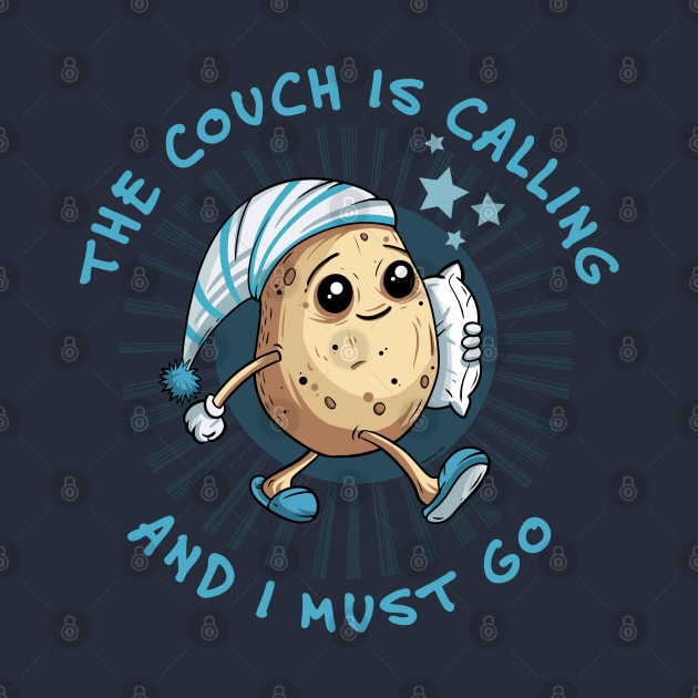 FUNNY AND CUTE COUCH POTATO by Sneezing Fish