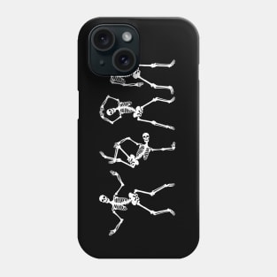 Skeletons enjoying halloween Phone Case