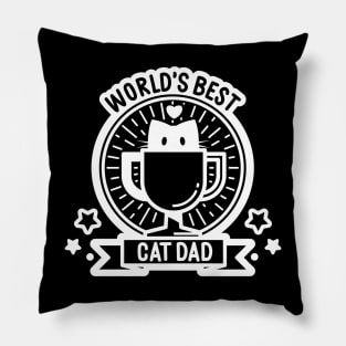 World's Best Cat Dad Pillow