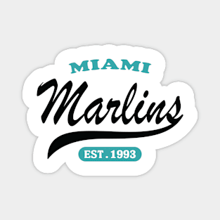 Miami Marlins Classic Style Magnet