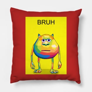 Bruh Meme Wpap Pop Art Pillow