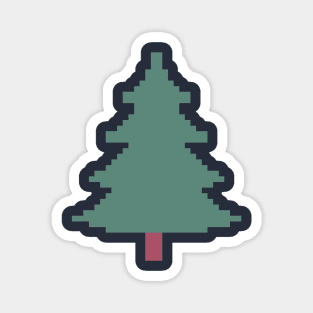 Christmas Tree Pixel Art Magnet