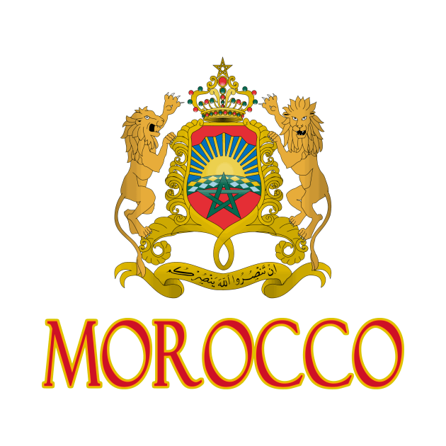 Morocco - Moroccan Coat of Arms Design by Naves