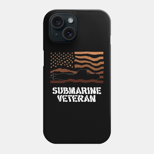 Submarine veteran USA American hero veterans day Phone Case by design-lab-berlin