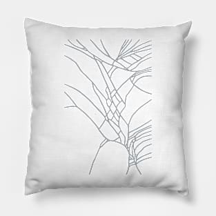 Cracked Grey Pillow