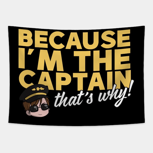 Because I'm The Captain That's Why Tapestry by thingsandthings