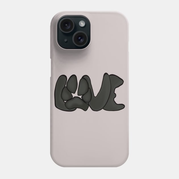 I Love my dog, I Love my cat Phone Case by donamiart