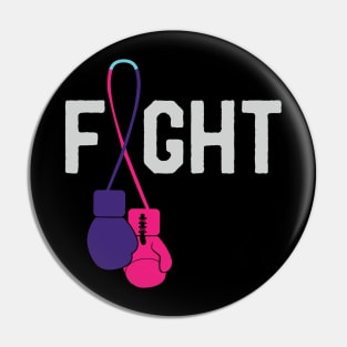 Thyroid Cancer Awareness Day Ribbon Month Survivor Fighter Pin